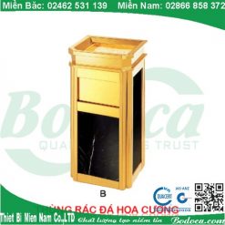 Thùng rác đá đen cao cấp BYH-12B-Bodoca